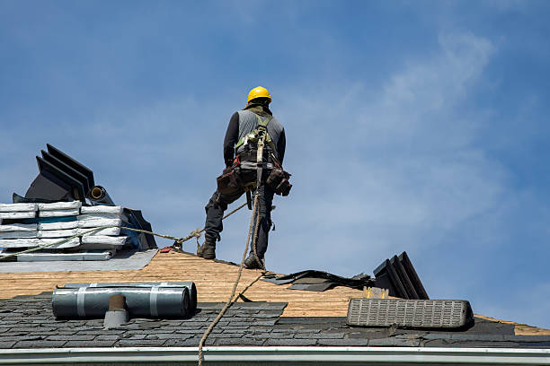Professional Gutter Installation technician working in Madisonville, TN